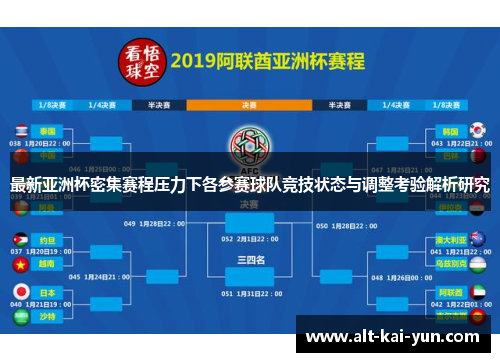 最新亚洲杯密集赛程压力下各参赛球队竞技状态与调整考验解析研究 最新亚洲杯密集赛程压力下各参赛球队竞技状态与调整考验解析研究